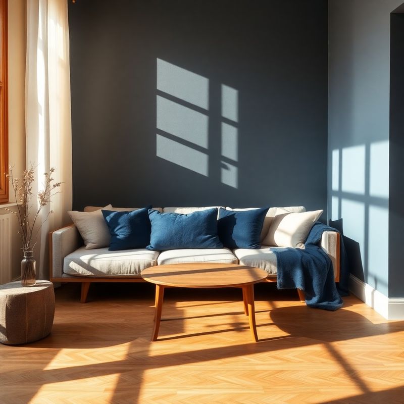 Salón sereno en Zaragoza con luz mediterránea de tarde